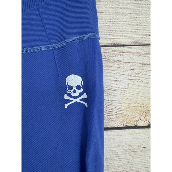 Free People FP Movement Skull and Crossbones Leggings Womens M/L Blue - Picture 3 of 7